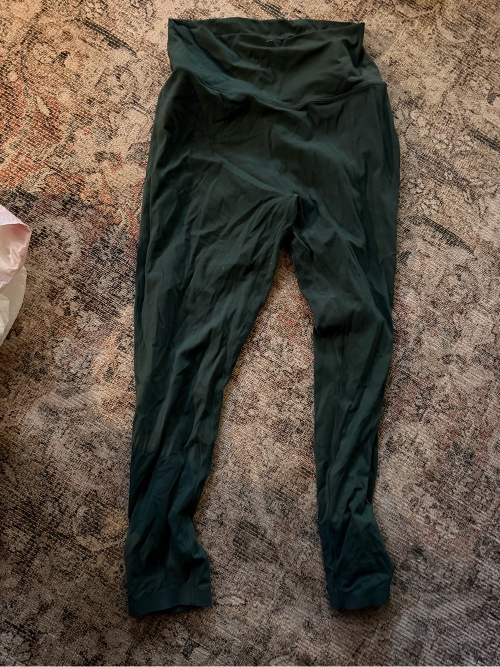 High-Rise Women's Leggings in Deep Green